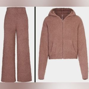 SKIMS - NWOT cozy knit SET pant & zip hoodie